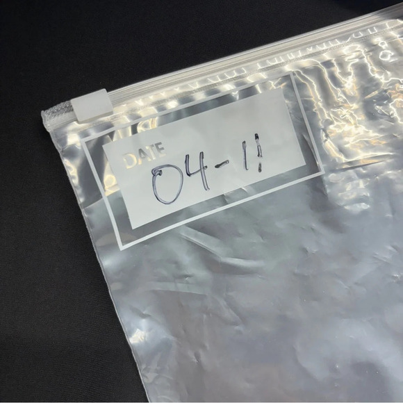 Anne Klein Blouse M Black Long Sheer Sleeves Gold Button Cuff - Picture 9 of 9